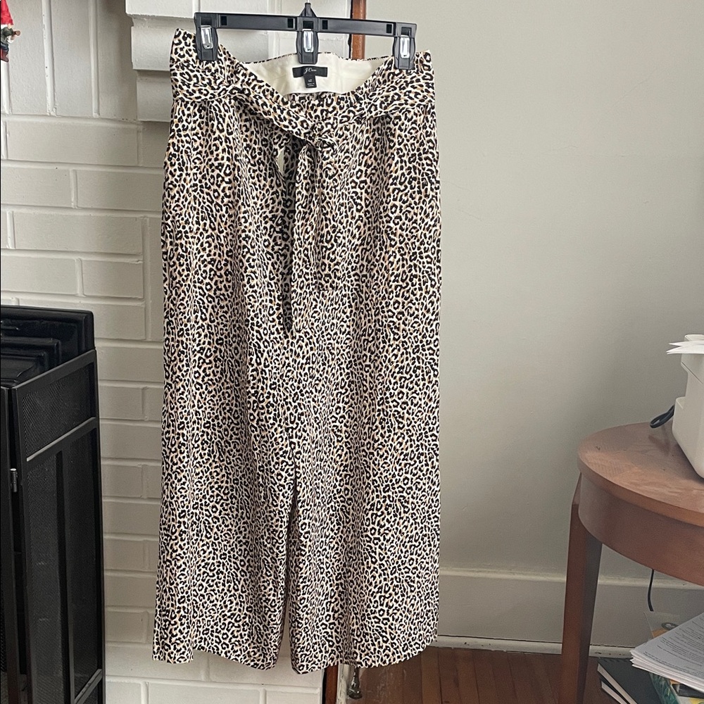 J. Crew Animal Print cropped pants